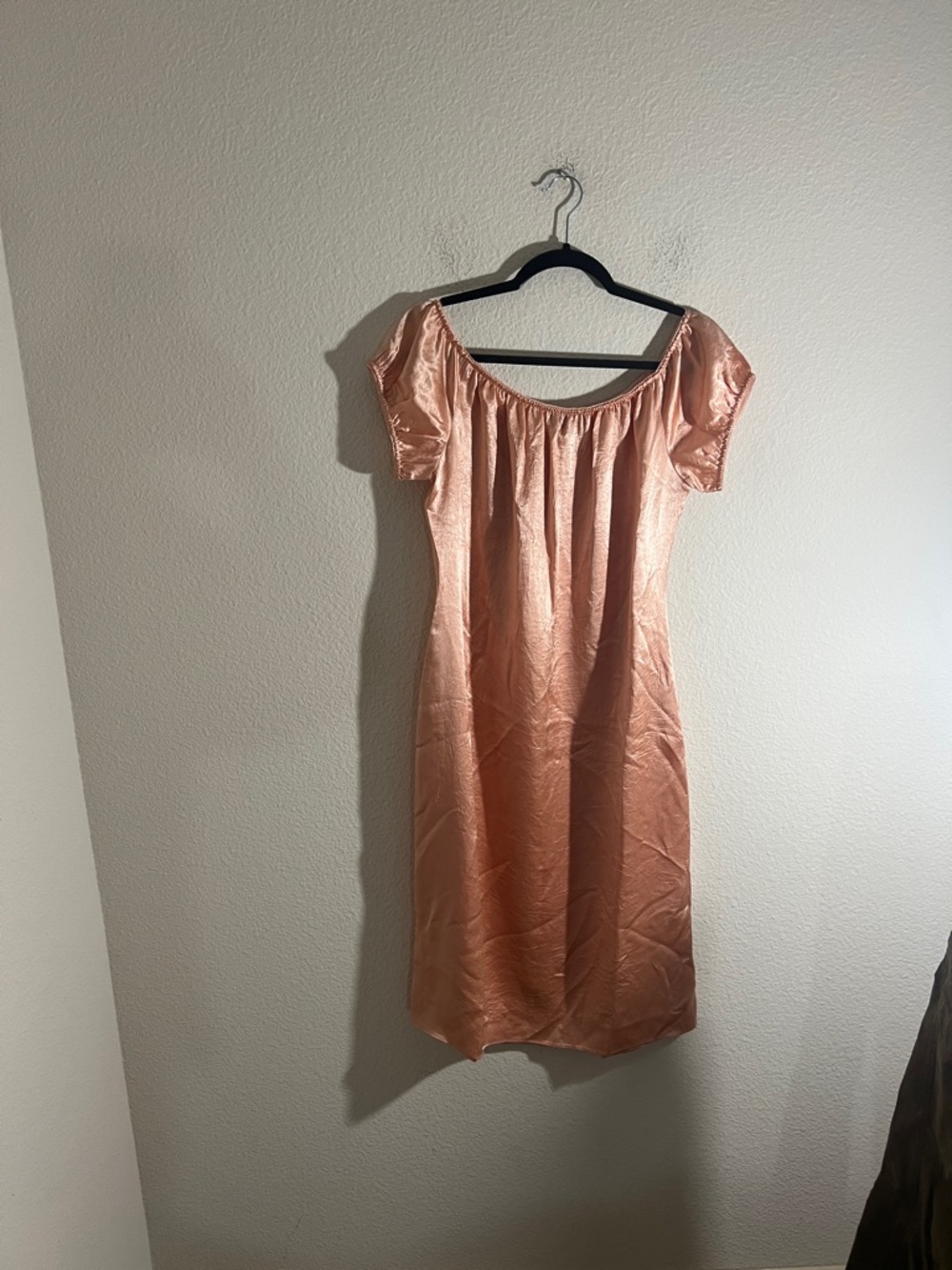 J. Crew Dusty Blush Off-Shoulder Midi Dress - Picture 3 of 9